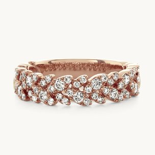 A rose gold woman's band
