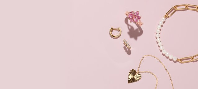 A collection of valentines day fashion jewelry