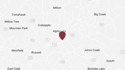 A city map of Alpharetta