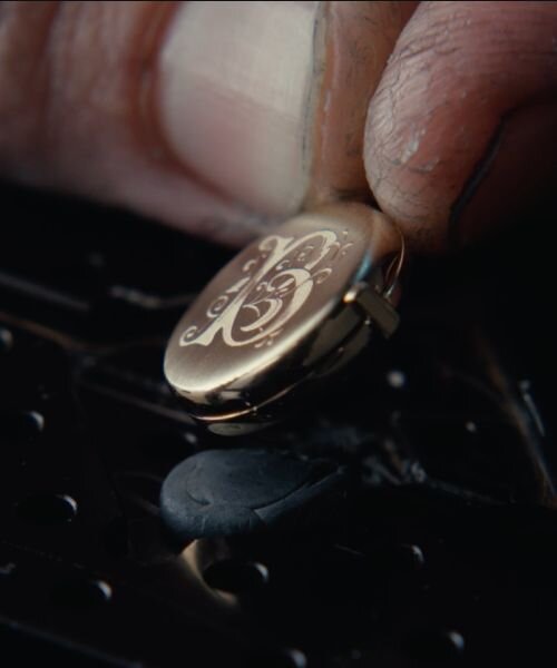 An engraved locket