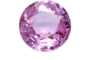 A pink gemstone