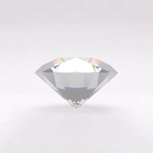 Illustration of three lab-grown color diamonds