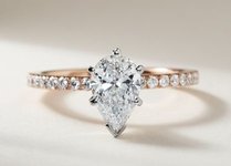 Pave Style Engagement Ring