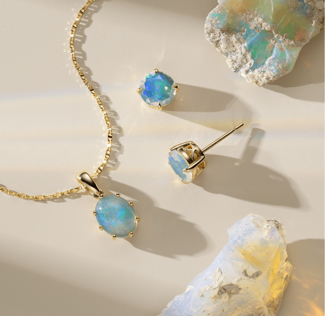 A collection of peridot fashion jewelry for August birthdays