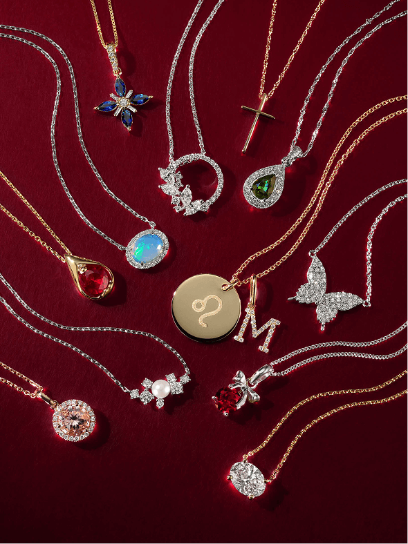 A collection of holiday pendants