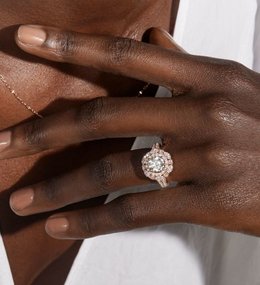 14k Rose Gold Engagement Ring