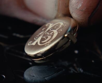 An engraved locket