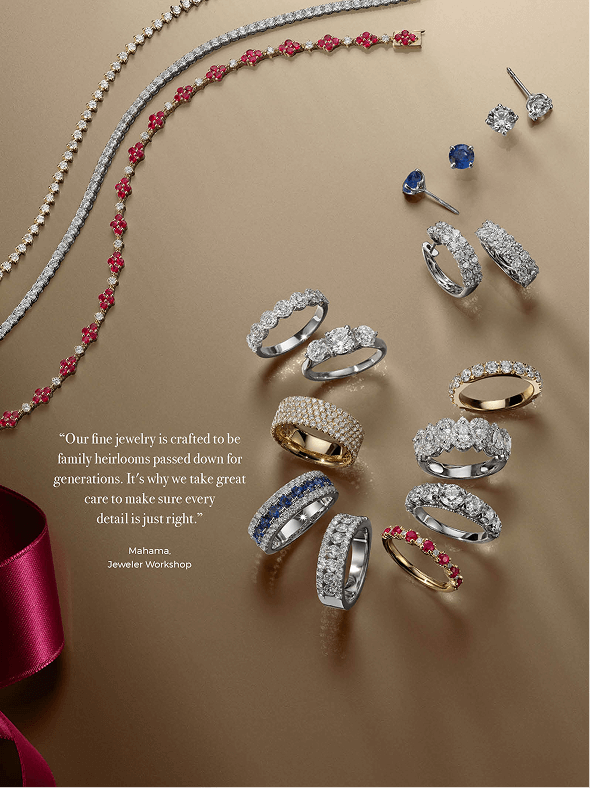 Three fashion bracelets and a collection of diamond fashion rings