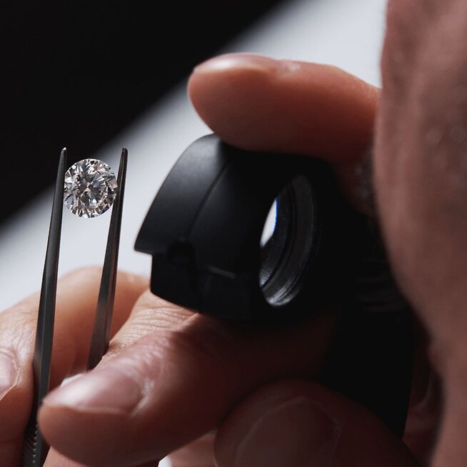 Three diamond engagement rings with different shaped center stone diamonds