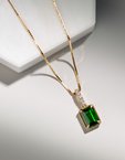 A chrome diopside pendant