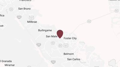 A city map of San Mateo