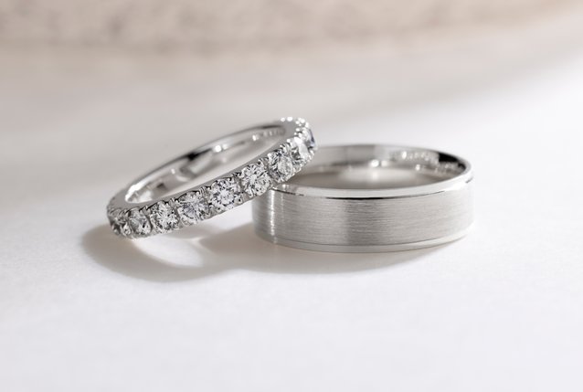 A pair of wedding bands