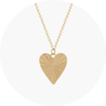 A Fluted Heart Pendant