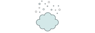 Illustration of a carbon-rich gas cloud