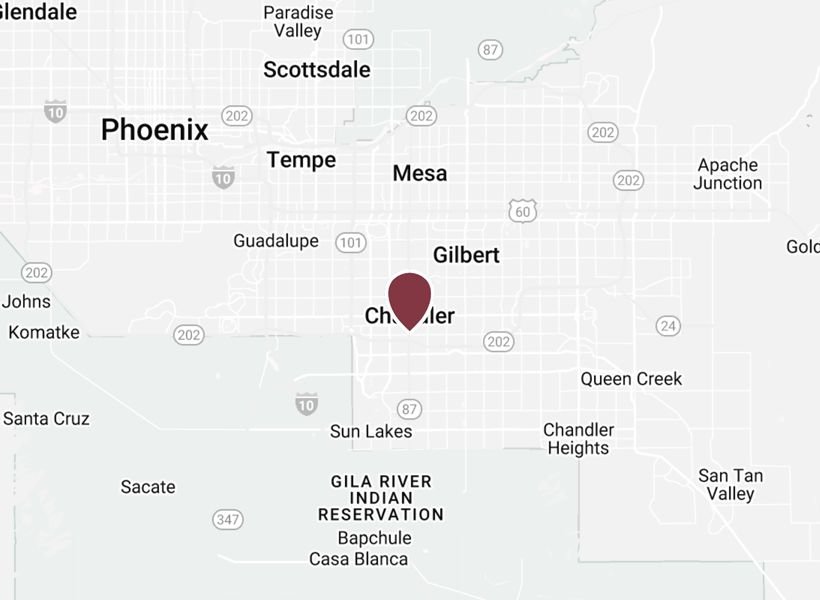 A city map of Chandler