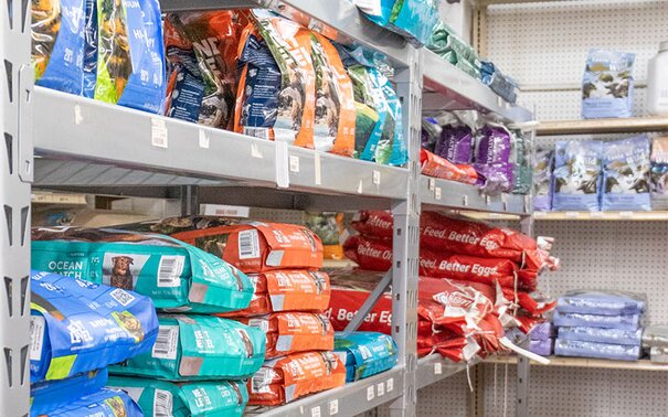 Pet Food at Blankenships' Universal Supply.