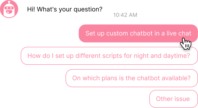 chatbot for support