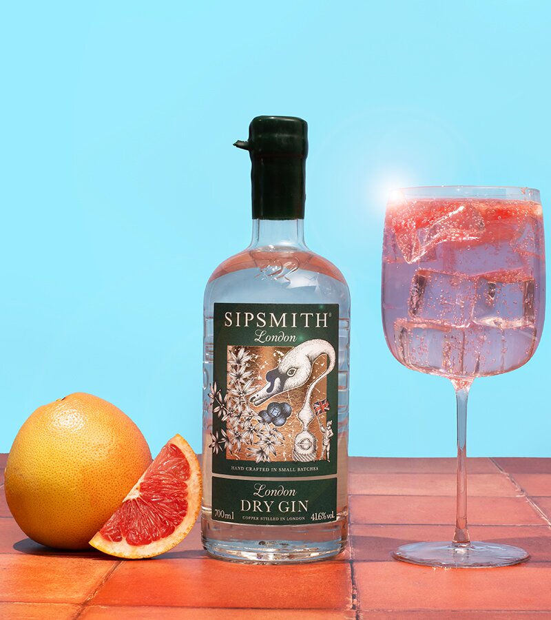 A bottle of Sipsmith London Dry Gin