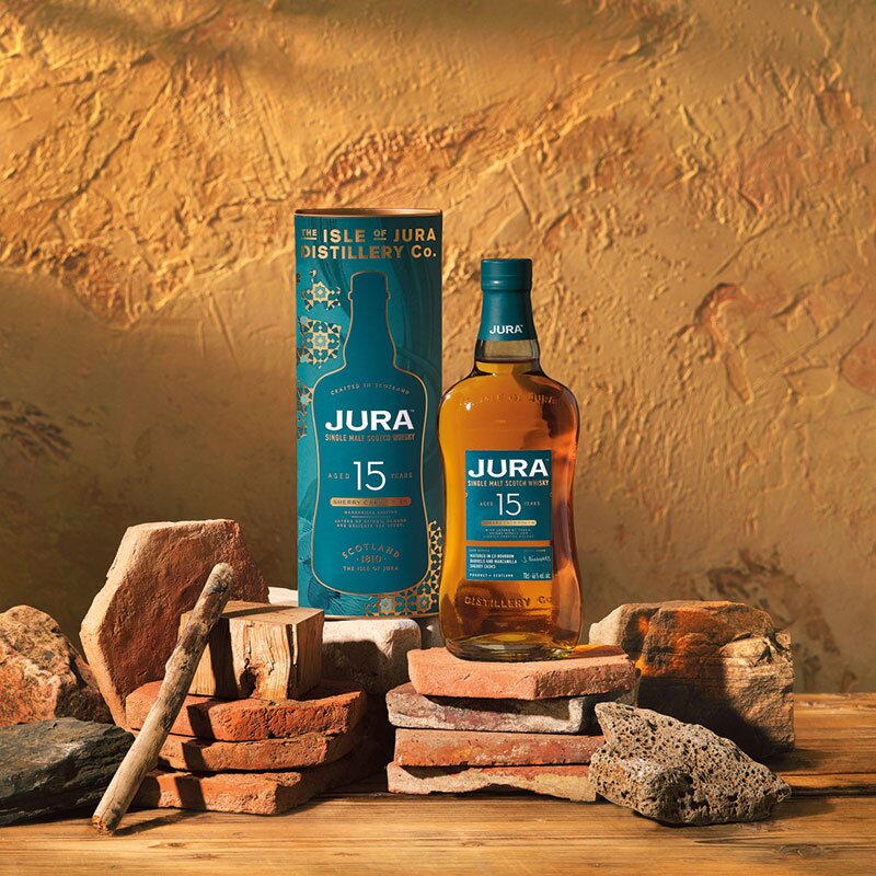 A bottle of Jura 15 Sherry Cask