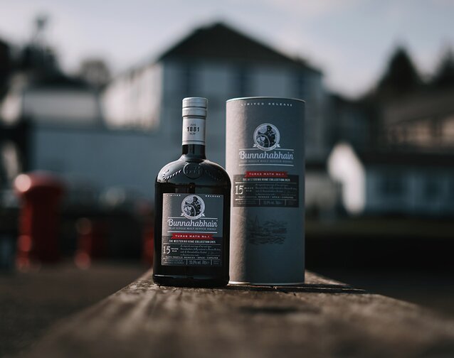 A bottle of Bunnahabhain Turas Math No. 1 15 Year Old - The Westering Home Collection 2025