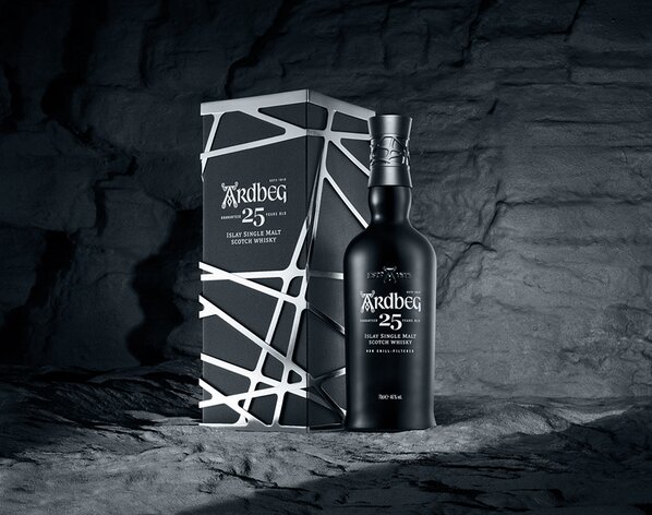 A bottle of Ardbeg 25 year old
