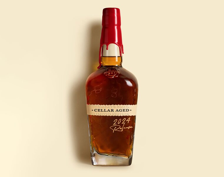 A bottle of Maker's Mark Cellar Aged 2024 Release