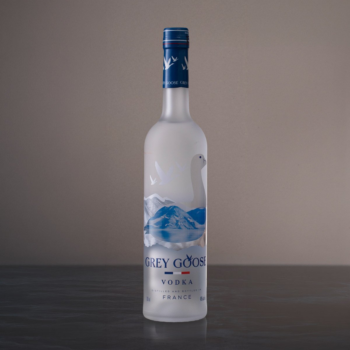 A bottle of Grey Goose Vodka 