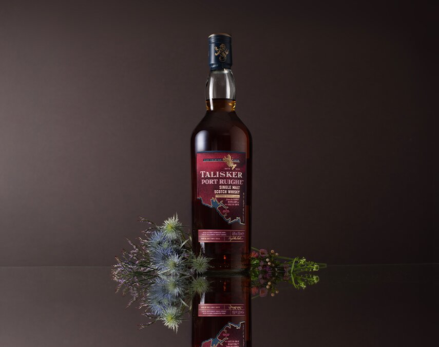A bottle of Talisker Port Ruighe.