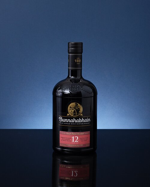 A bottle of Bunnahabhain 12 Year Old