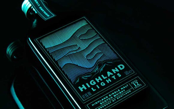 Highland Lights Scotch bottle