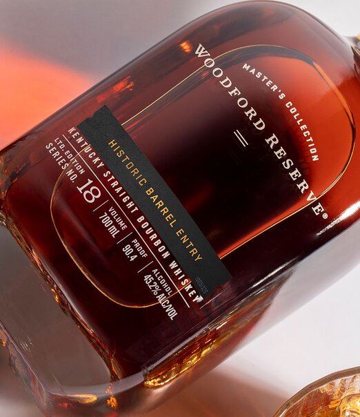A close up of the Woodford Reserve Historic Barrel Entry. 
