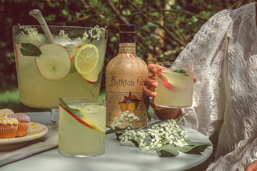 A bottle of Bathtub Gin.