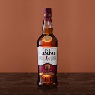 A bottle of The Glenlivet 15 Year Old French Oak Reserve