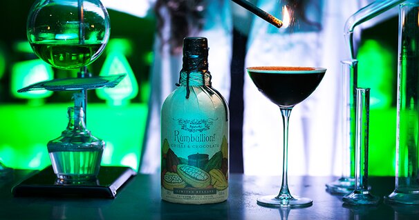 A bottle of Rumbullion! Chilli & Choc.