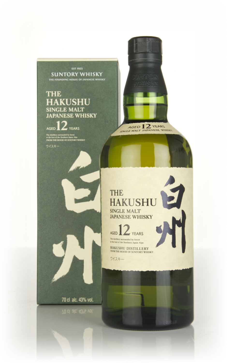 Hakushu 12 Year Old and 2 glasses 