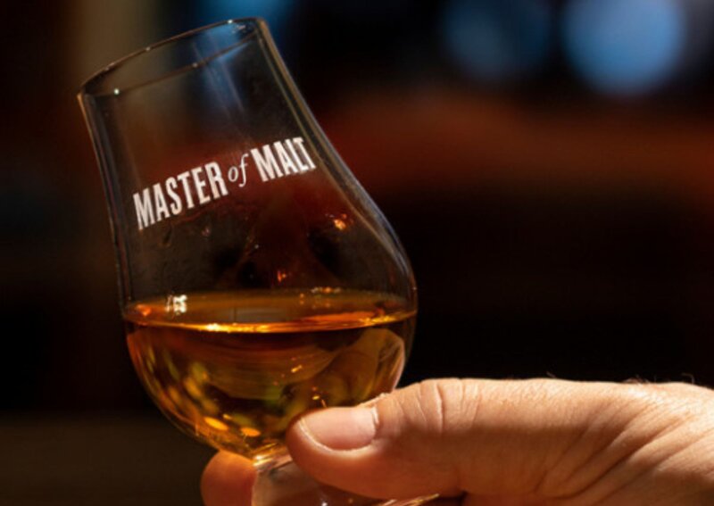 Dram of whisky in a Master of Malt glass