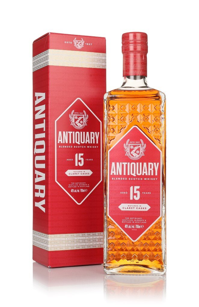 A bottle of The Antiquary 15 Year Old – Claret Casks