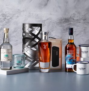 Selection of spirits and free gifts