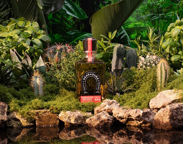 A bottle of Herradura Reposado Tequila