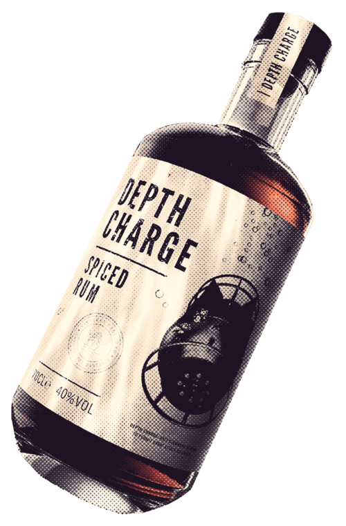 Depth Charge Spiced Rum bottle
