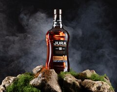A bottle of Jura 18 Year Old.
