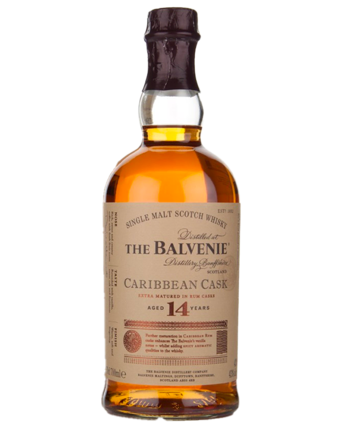 Balvenie 14 Year Old Caribbean Cask whisky bottle