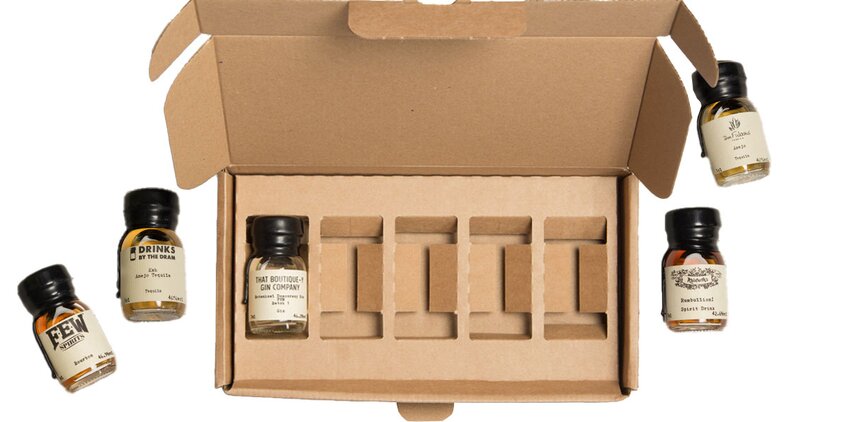 Cardboard tasting set box