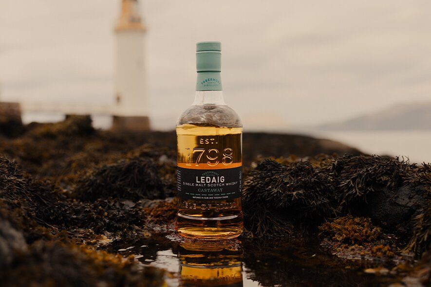 A bottle of Ledaig Castaway.
