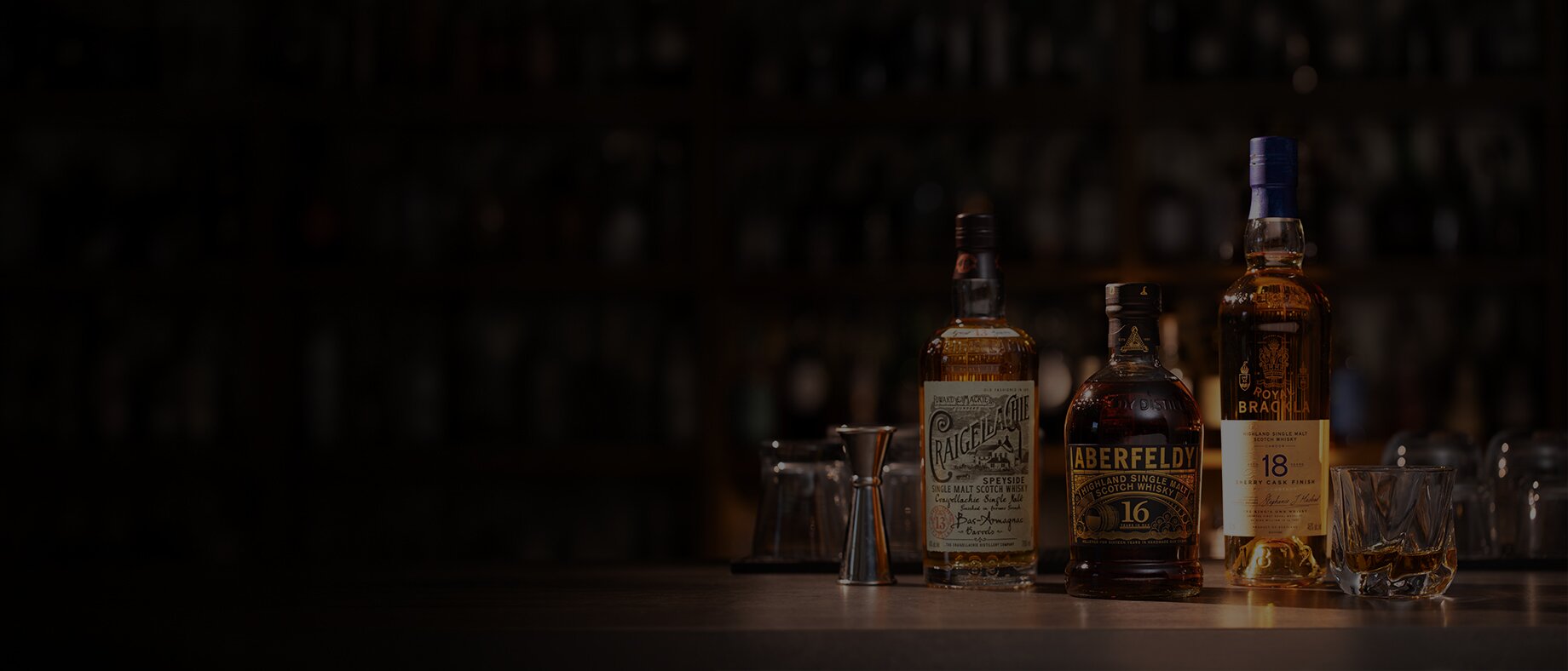 Bottles of Craigellachie single malt whiskies