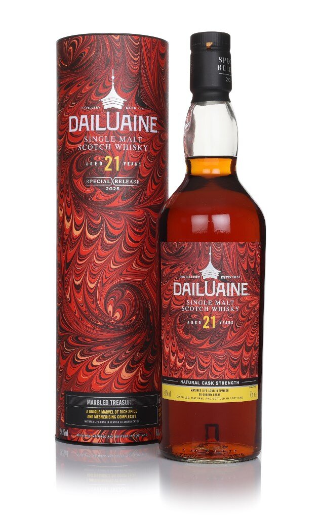 A bottle of Dailuaine 21 Year Old Diageo Special Release 2025