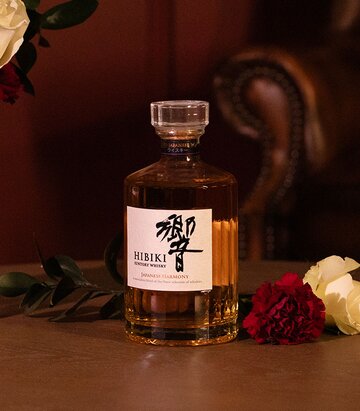 A bottle of Hibiki Japanese Harmony