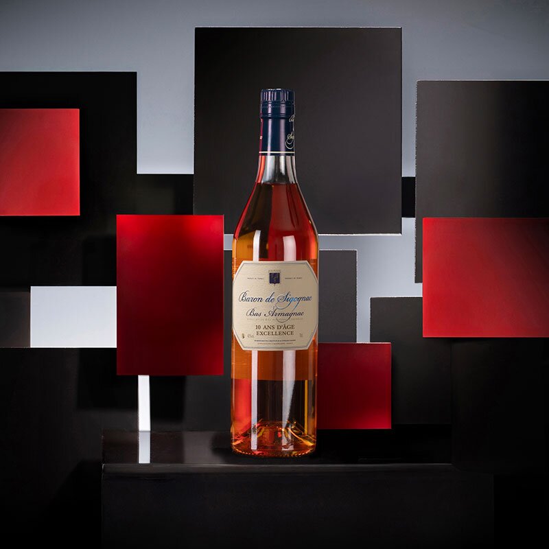 A bottle of Baron de Sigognac 10 Year Old