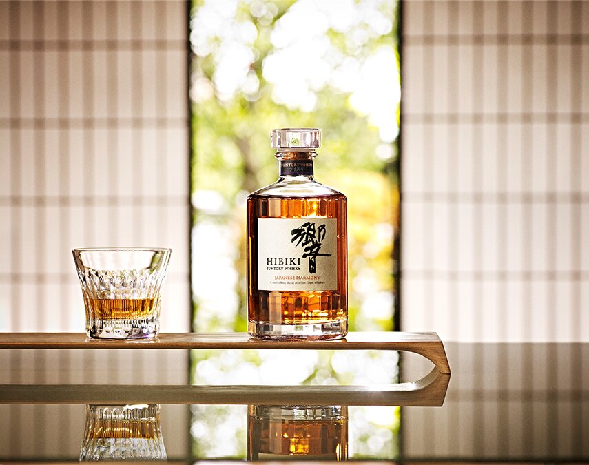 A bottle of Hibiki Japanese Harmony