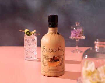 A bottle of Bathtub Gin.